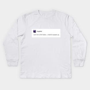 Tumblr speak Kids Long Sleeve T-Shirt